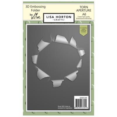 Lisa Horton Crafts Embossing Folder And Die -  Torn Aperture